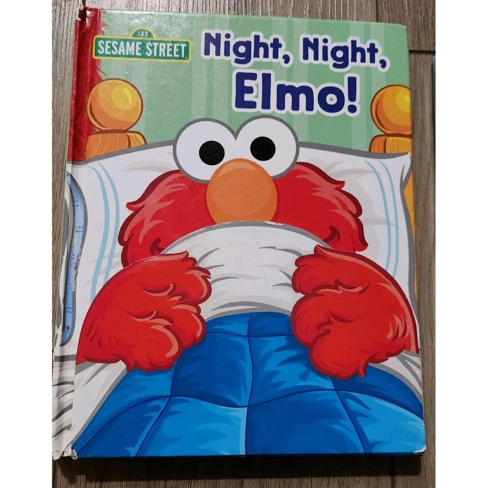 Sesame Street Elmo 2 Flip Kids Board Books Night Happy Healthy‎ Monsters